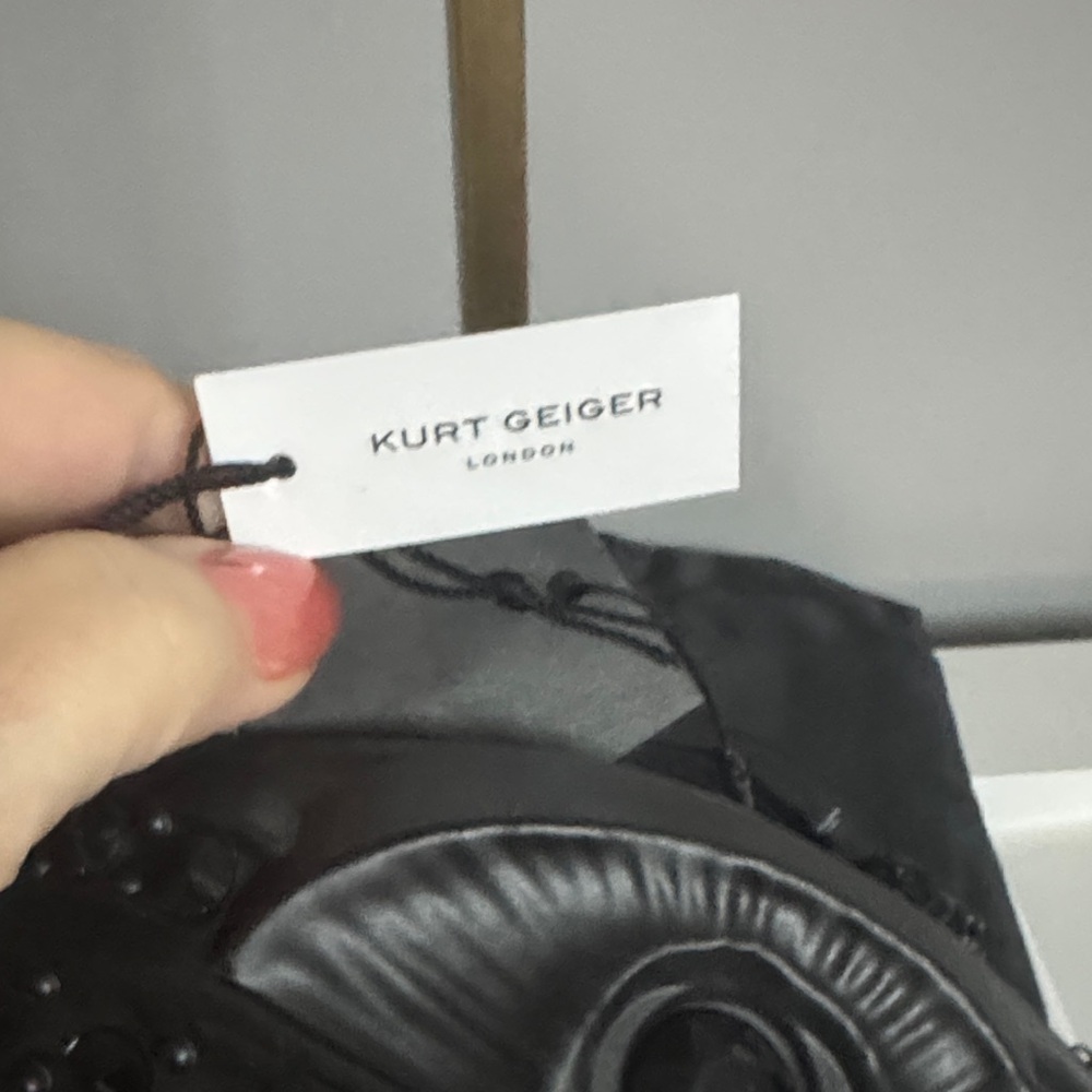 Kurt Geiger Black Embellished Eagle Head Bag - Picture 5 of 15
